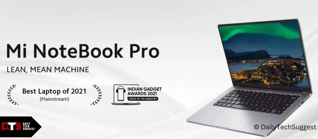 Xiaomi NotebookPro- One of the top cheapest laptop